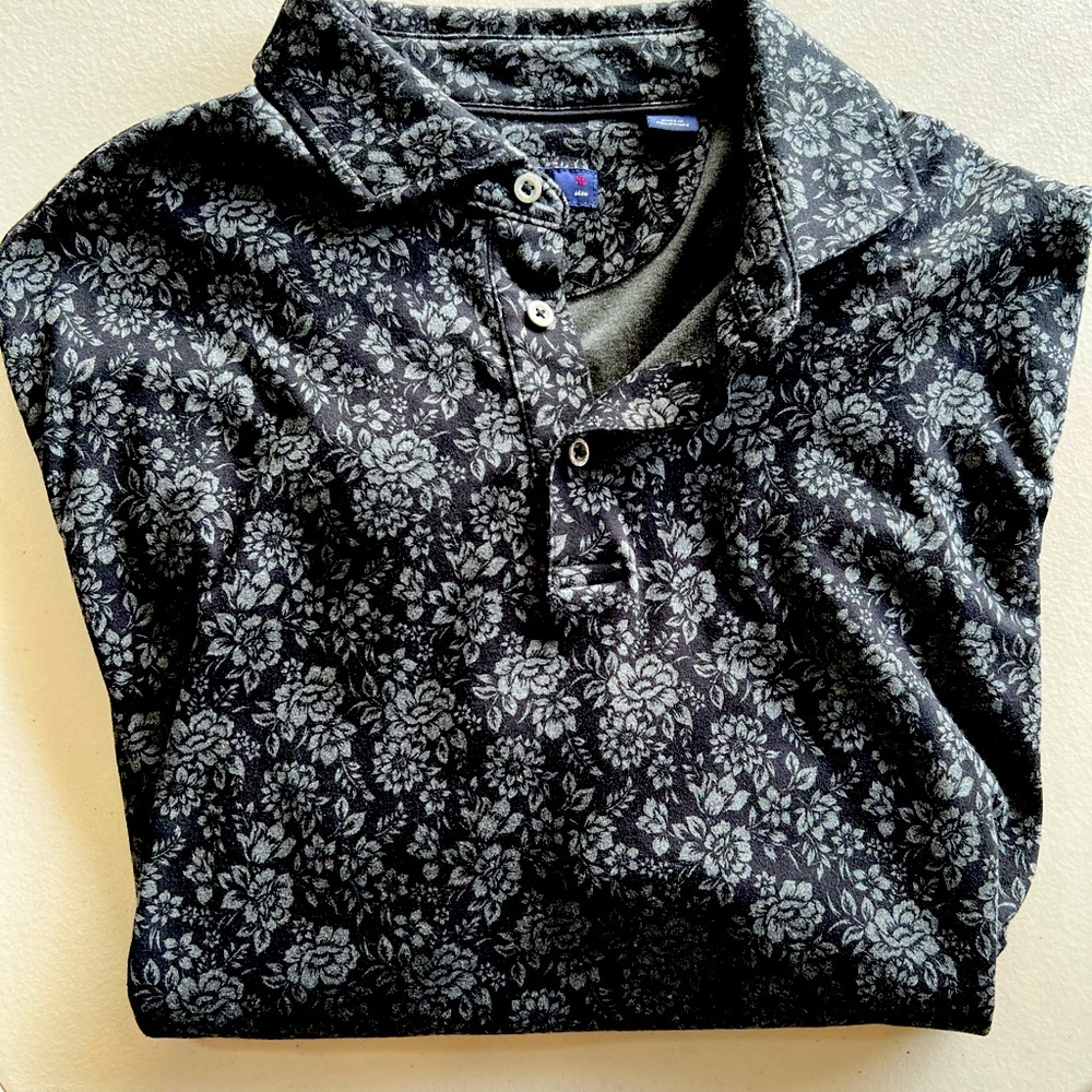 Mens SS knit polo by Cremieux. Size XL